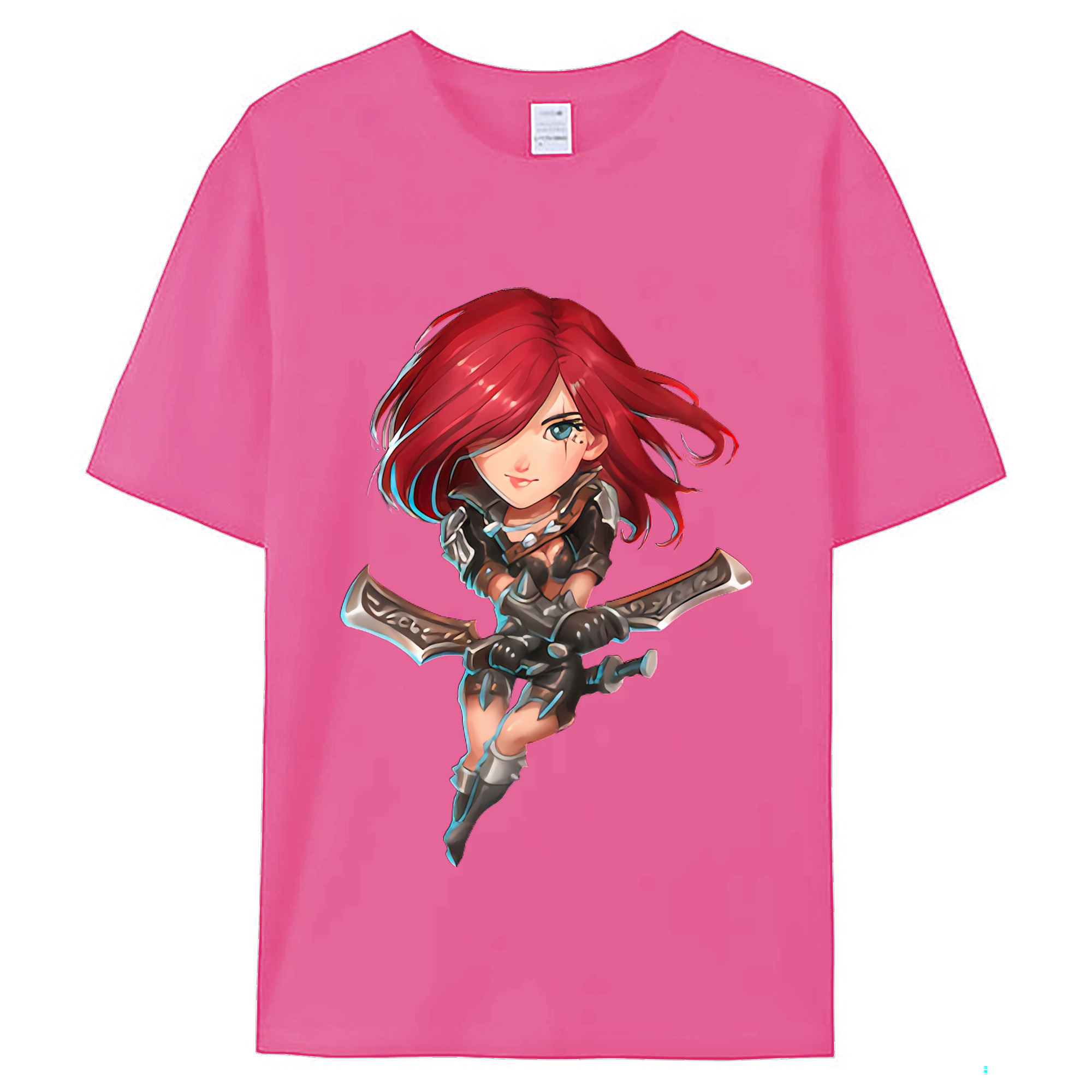 （画像用） リーグ・オブ・レジェンド League of Legends LOL レディースカジュアルプリントTシャツ（綿100％）